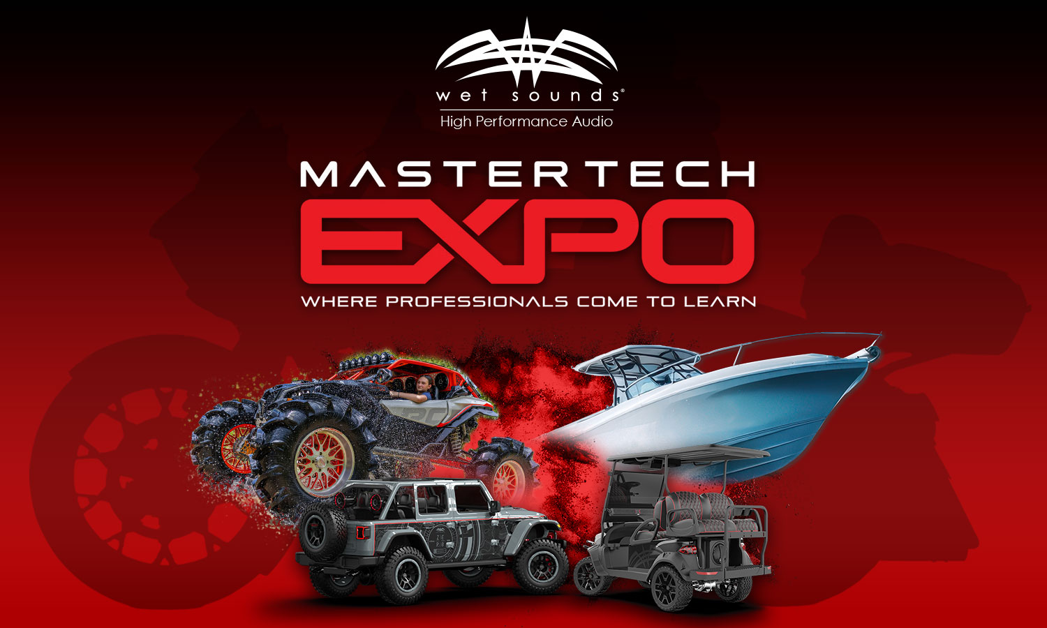 MasterTech Expo flyer for Wet Sounds in 2026 
