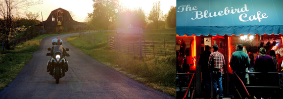 The Bluebird Cafe in Nashville TN for Motorcyclists