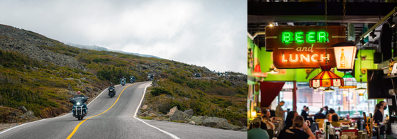 The Friendly Toast in New England with great views along the way